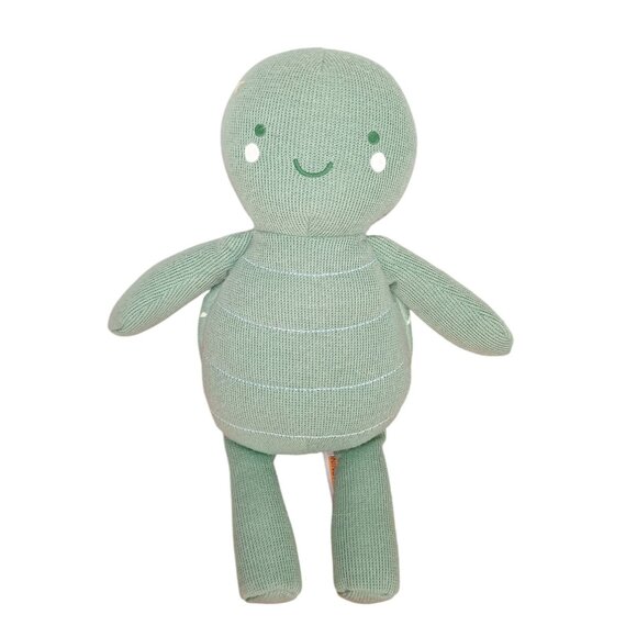 Cloud Island Knit Plush Turtle  Doll Green Soft Shell Toy NWOT - Picture 1 of 6
